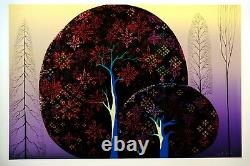 1991 Eyvind Earle A Tree Poem 7/150 COA, Signed & Numbered Serigraph on Board