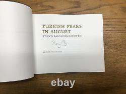 2005 Like New Turkish Pears in August Gaylord Schanilec Art& Robert Bly SignedX2
