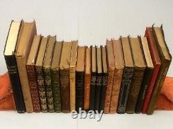 20 LEATHER BOUND BOOKS inc Dickens Nicholas Nickleby, Complete Poems Shelley etc