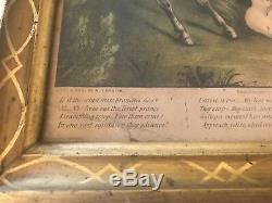 2 framed lithographs published by N. Currier parts of the poem Ivan Mazeppa