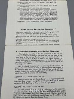 ABOMUNIST MANIFESTO, by Bob Kaufman 1959 Beat Poetry City Lights Scarce