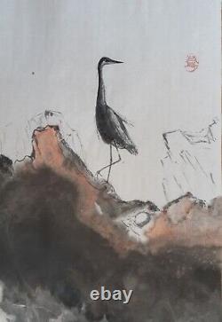 A Blue Heron PAINTING ART BY Jason Huang