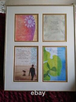 A Printed Set of Framed Maya Angelou Poem Collection