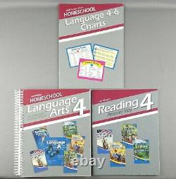 Abeka Language Arts 4 Curriculum 20 Books Teacher Key, Tests, Work-Text, Readers