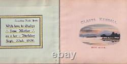 Album / guest book watercolour paintings sketches & poems 1906-17 Poole Bridport