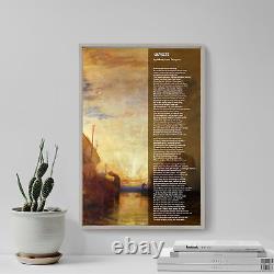 Alfred Tennyson Poem Ulysses Poster Art Print Gift Painting Poetry Lord