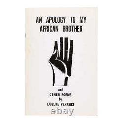An Apology to My African Brother / Eugene Perkins / First Edition / Black Arts