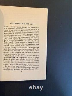 Anthroposcopy & Art Anthroposophy & Poetry Two Lectures Rudolf Steiner 1935 S