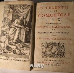 Antique 1732 TERENCE COMEDIES POETRY by P Terentius Afer