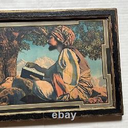 Antique 1917 Maxfield Parrish Framed Art Nouveau Print Rubaiyat Crane Cleveland