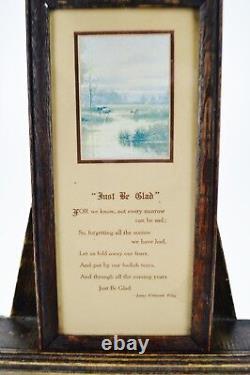 Antique Framed Buzza Motto Style Poem By James Whitcomb Riley