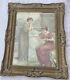 Antique Realism Watercolor W. Antsey Dollond (-1911) The Poem