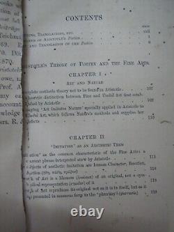 Aristolte Theory Of Poetry & Fine Art S H Butcher Rare Book India 1895