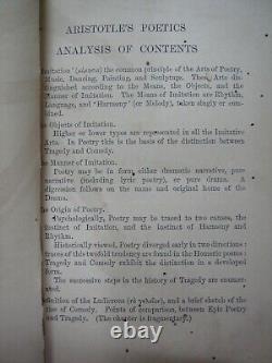 Aristolte Theory Of Poetry & Fine Art S H Butcher Rare Book India 1895