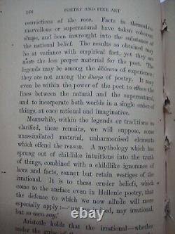 Aristolte Theory Of Poetry & Fine Art S H Butcher Rare Book India 1895