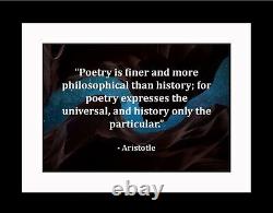 Aristotle Poetry Is Finer Poster Print Picture or Framed Wall Art