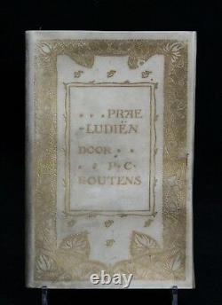 Art nouveau book gilt vellum 1902 first edition Praeludien by P. C. Boutens, poems