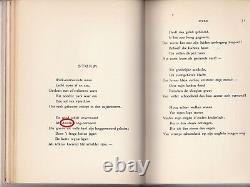 Art nouveau book gilt vellum 1907 first edition Stemmen by P. C. Boutens, poems