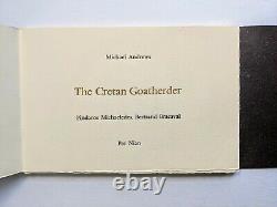 Artist's Book CRETAN GOATHERDER with 4 SILKSCREENS Each SIGNED & NUMBERED #7 of 15