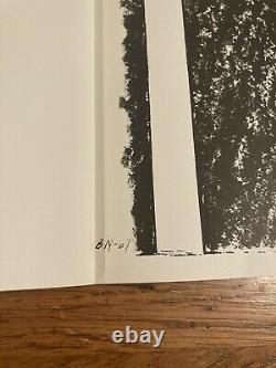 BARNETT NEWMAN lithograph 1967 IN MEMORY OF MY FEELINGS Frank O'Hara MOMA Poem