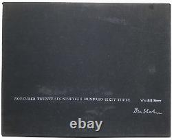 BEN SHAHN, 1964 1ST ED NOV. TWENTY SIX NINETEEN HUNDRED SIXTY THREE ART BK WithBOX