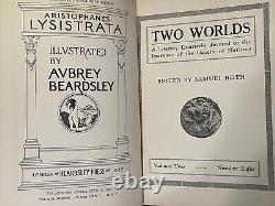 BOCCACCIO TWO WORLDS 1927 V3N8 VNTG Periodical Aubrey Beardsley illustrated wOw