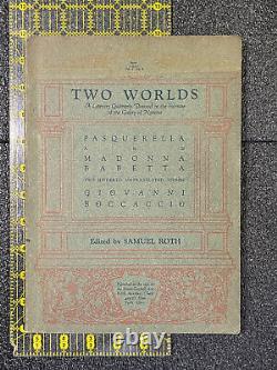 BOCCACCIO TWO WORLDS 1927 V3N8 VNTG Periodical Aubrey Beardsley illustrated wOw