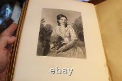 BYRON MOORE GALLERY 1871 BOOK With AWESOME ENGRAVINGS AND POETRY