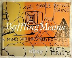 Baffling Means Writings / Drawings by Clark Coolidge & Philip Guston 1st Edition