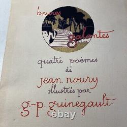Beures Galantes Quatre Poemes De Jean Noury G P Guinegault 38/500 Poetry Art