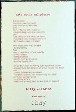 Billy Childish 3x Letterpress Broadsides 1 SIGNED Radical Poetry X-Ray Book Co