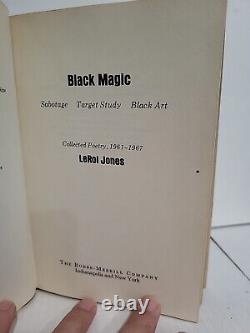 Black Magic Poetry 1961-1967 LeRoi Jones First Printing 1969 HC/DJ Sabotage Art
