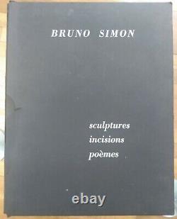 Bruno Simon/Signed Book/Sculptures, Graphics, Poems/Modern Art/1977/Literature