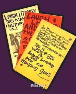 Bukowski SIGNED 1969 Laugh Literary #1 #2 and #3 with WILD ORIGINAL ART