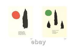 Bundle- 2 Assorted Joan Miro Illustrated Poems-Parler Seul Lithographs