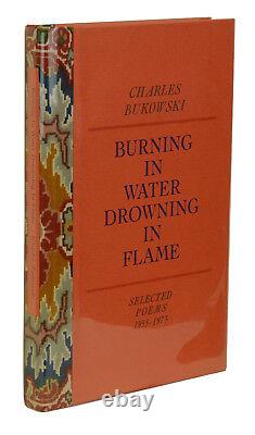 Burning in Water CHARLES BUKOWSKI Signed w Original Painting First Edition 1974