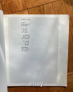 Carl Andre Eleven Poems Sperone Editore 1974 Minimal Art Conceptual Concrete