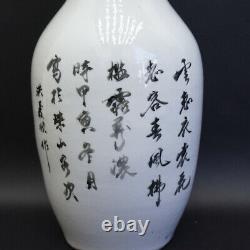 Chinese Art Old Pet Tang Dynasty Eared Colored Picture Figure Poem Drawings Work