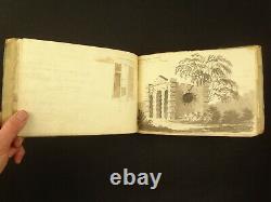Circa 1810 Artist's Sketch Book. Also, original of a published poem. Southampton