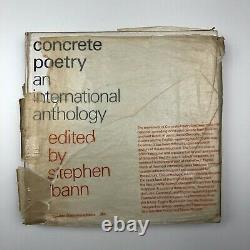 Concrete Poetry An International Anthology (1967) ed Stephen Bann