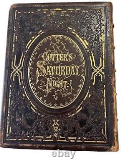 Cotter's Saturday Night Scottish Poetry Chapman ART 1867 Robert Burns Scribner