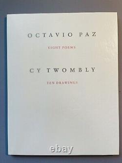 Cy Twombly Ten Drawings with Octavio Paz Eight Poems #971/1000 32pgs ENG/DE