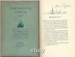 Dartmouth Verse 1930 Anthology of Poems New Hampshire Limited Signed HC by Und