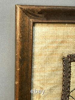 Dated 1794 ELISA FAUVER Lovely Needlework Sampler withPoem American Folk Art