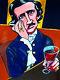 Edgar Allan Poe Print Poster Book Raven Works The Bells Tales Poems Wine Glass