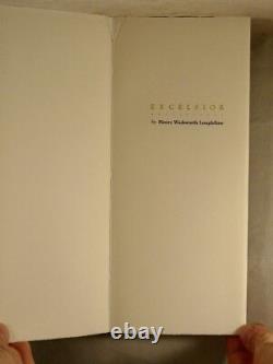 EXCELSIOR Henry Wadsworth Longfellow 1998 MCBA Limited Letterpress Fine Printing