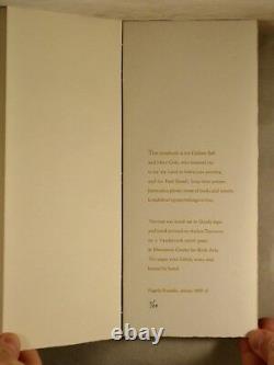 EXCELSIOR Henry Wadsworth Longfellow 1998 MCBA Limited Letterpress Fine Printing
