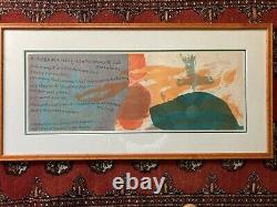 Early Sister Mary Corita Kent (1918-1986) Signed Serigraph Opposite Side Poem