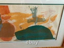 Early Sister Mary Corita Kent (1918-1986) Signed Serigraph Opposite Side Poem
