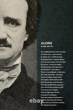 Edgar Allan Poe Poem Print Alone Art Photo Poster Gift